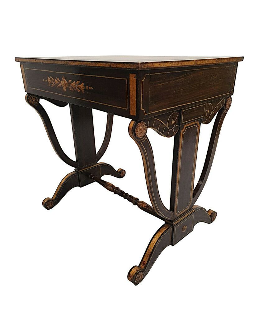 A Very Fine And Rare Early 19th Century American Baltimore Federal Parcel Gilt Writing Desk photo buy