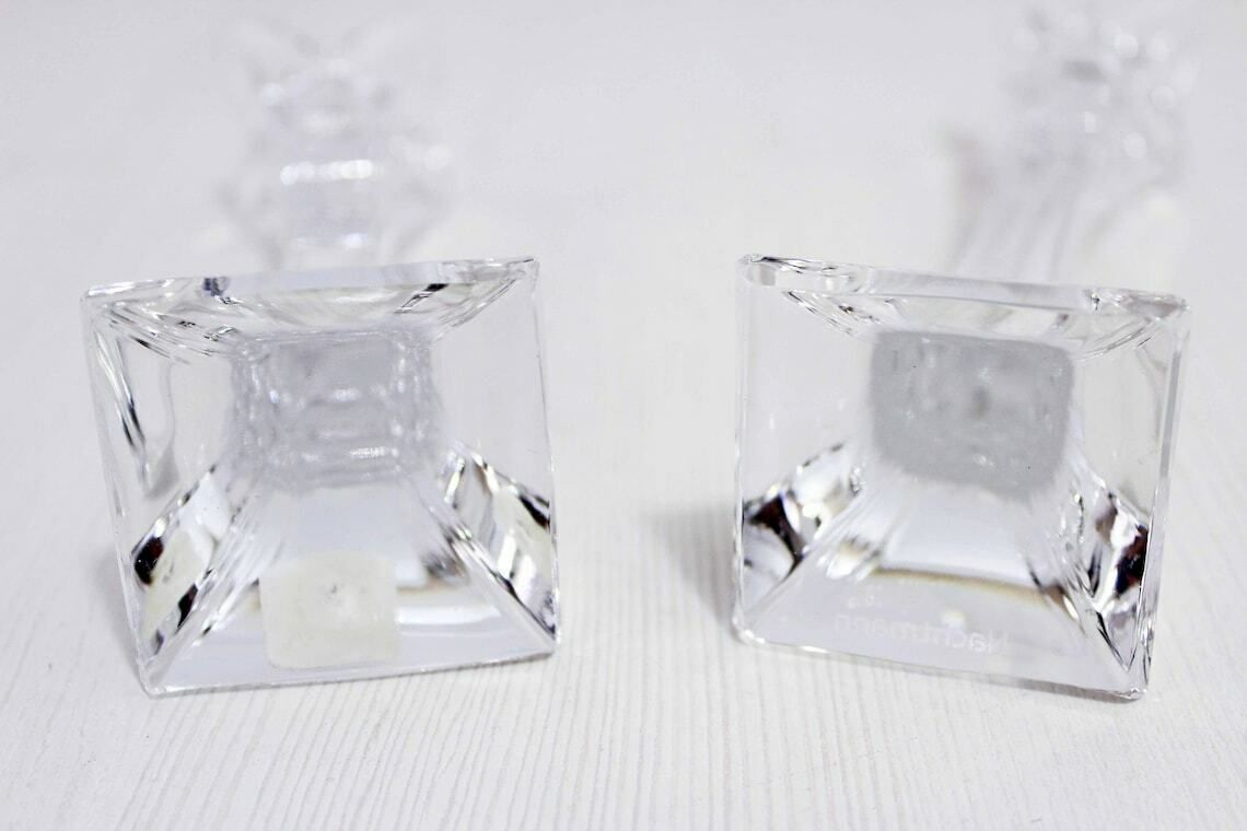 Set Of 2 Nachtmann Crystal Candlesticks photo buy