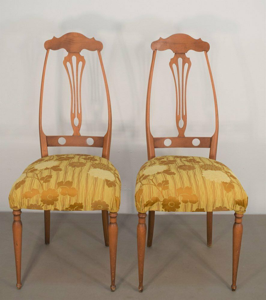 Pozzi And Verga Chairs, Italy, 1950s, Set Of 2