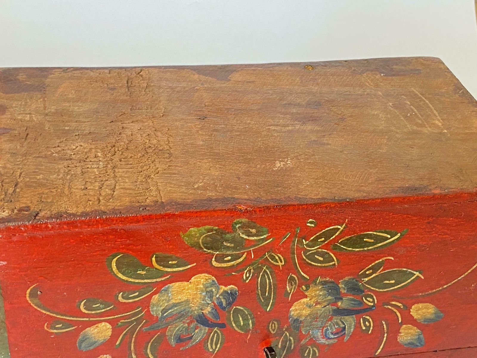 Large Decorative Or Jewelry Box, In Wood, England, 19th Century Flowers Decor photo buy