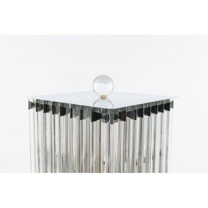 Floor Lamp In Blown Murano Glass Clear Color Triedros 1990s Italy photo vinterior