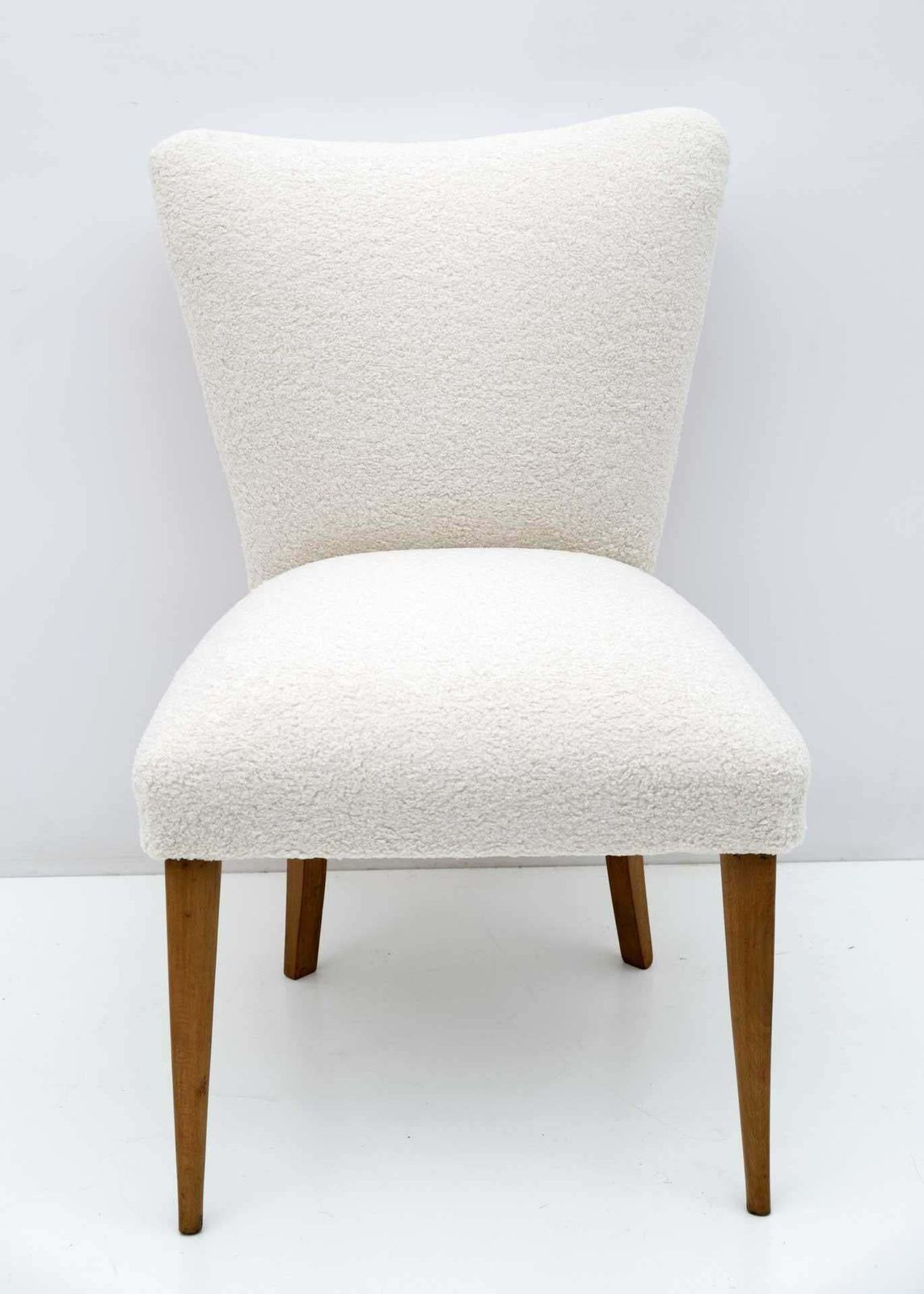 Mid Century Modern Italian Boucle Small Armchair, 1950s photo furniture