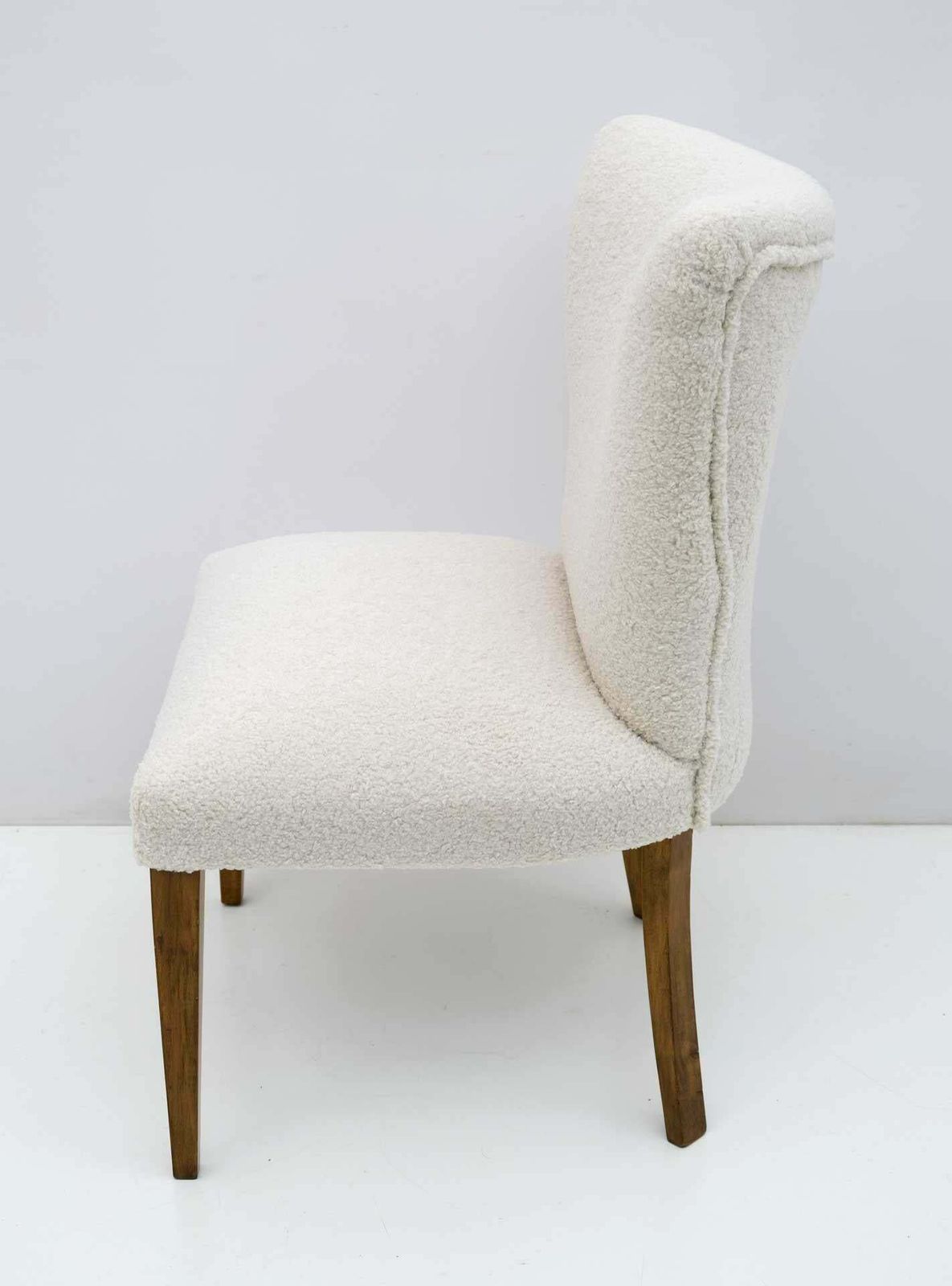 Mid Century Modern Italian Boucle Small Armchair, 1950s photo buy
