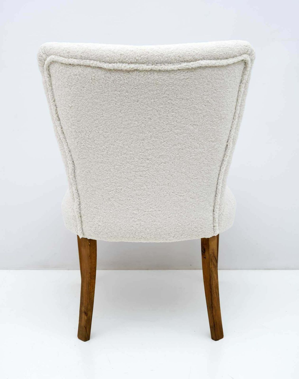 Mid Century Modern Italian Boucle Small Armchair, 1950s photo vintage