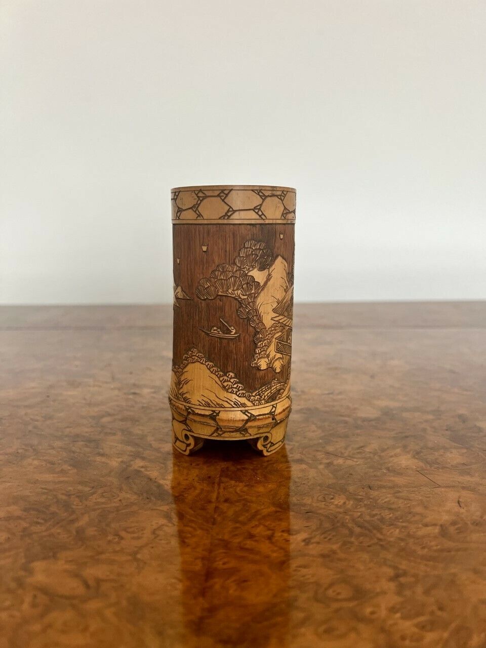 Outstanding Quality Antique Chinese Brush Pot photo vinterior