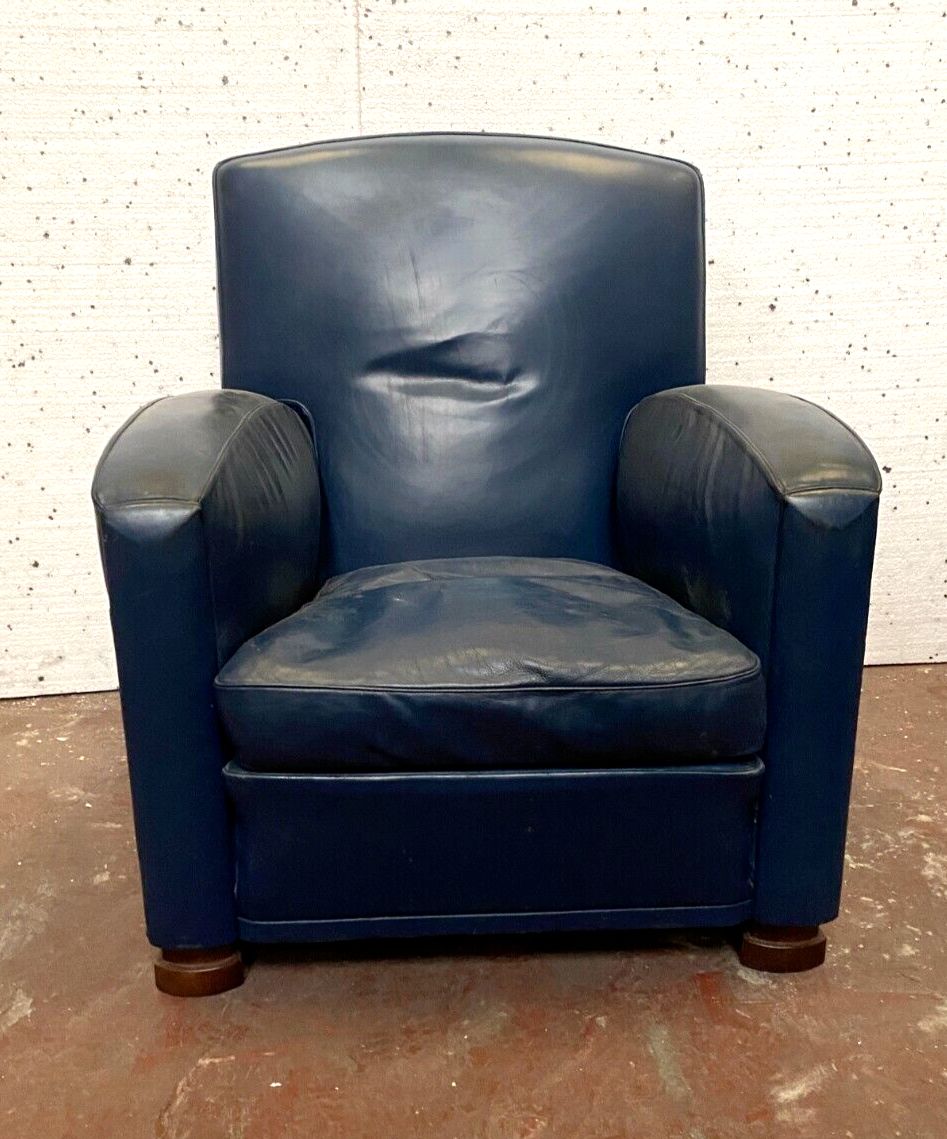Art Deco Style Leather Armchair photo Furniture