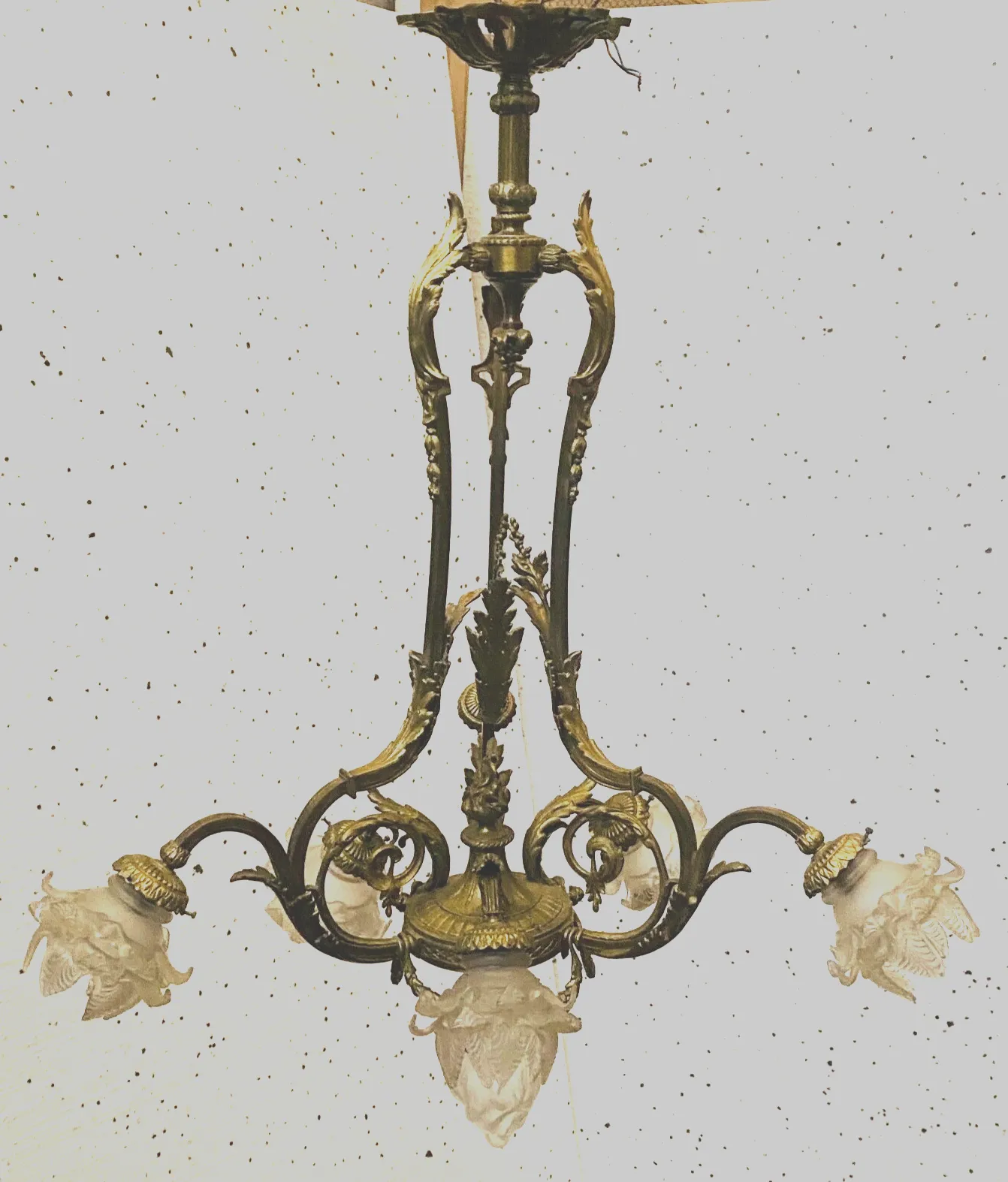 Napoleon III Style Chandelier In Gilded Bronze XX Century photo for sale