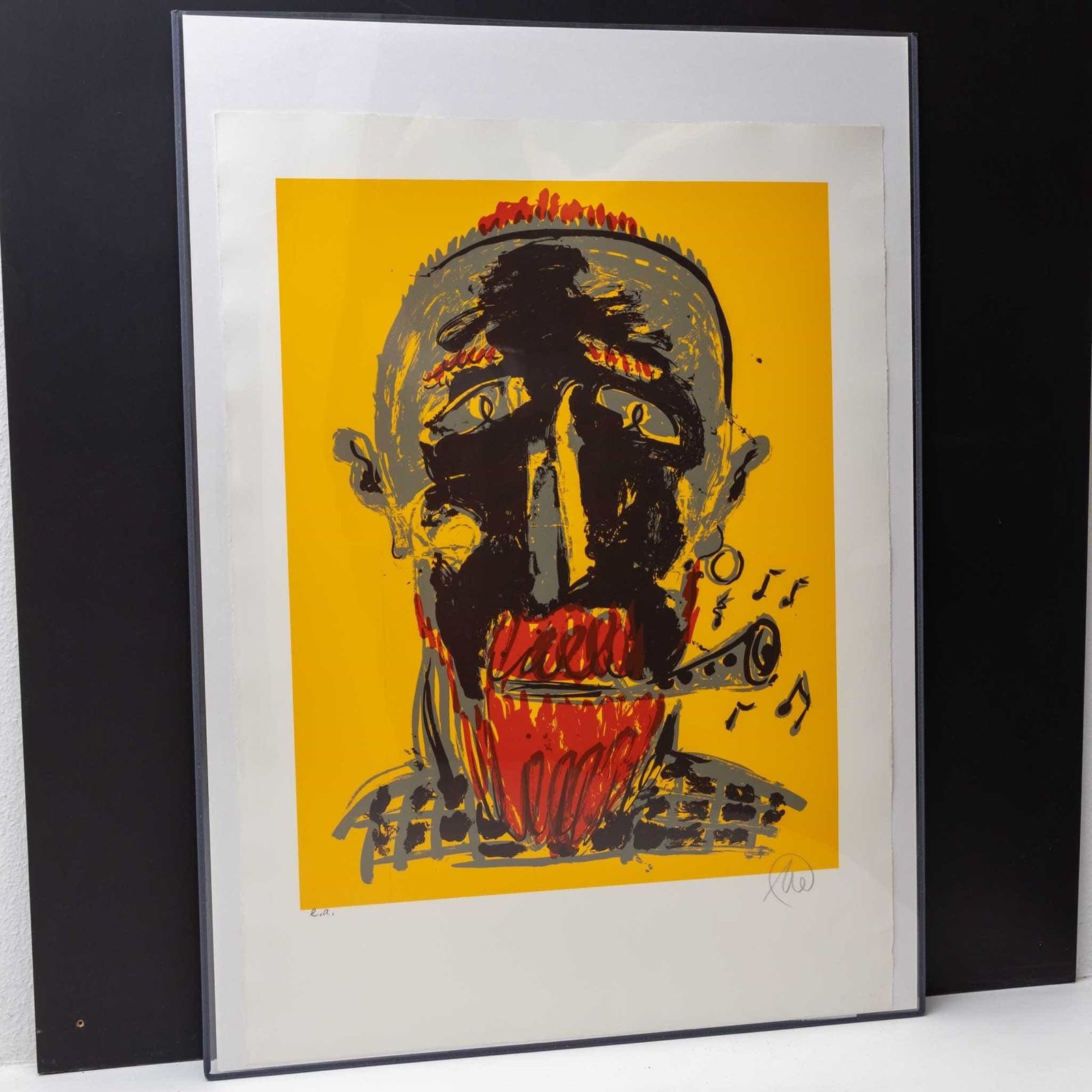 Markus Lüpertz (*1941) Portrait Head, Print On Paper, Ed. Epreuve D'artiste photo for sale