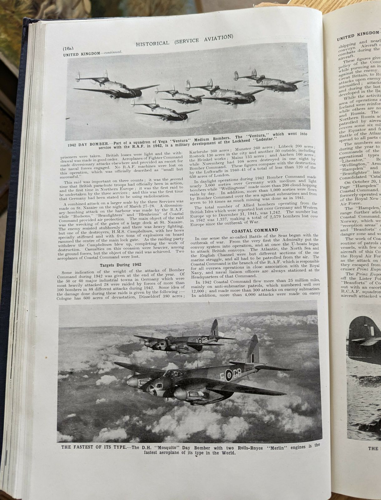 Set Of 6   Jane's All The World's Aircraft 1942 1966 photo furniture
