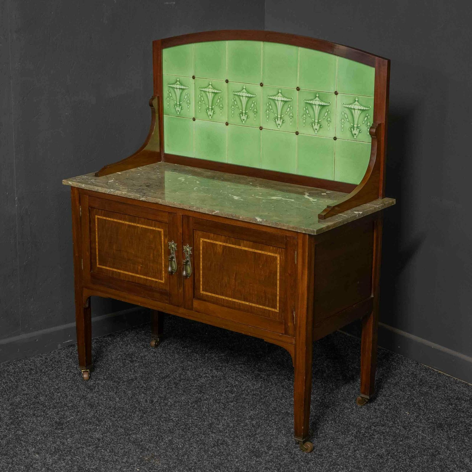 Edwardian Mahogany Washstand photo Furniture