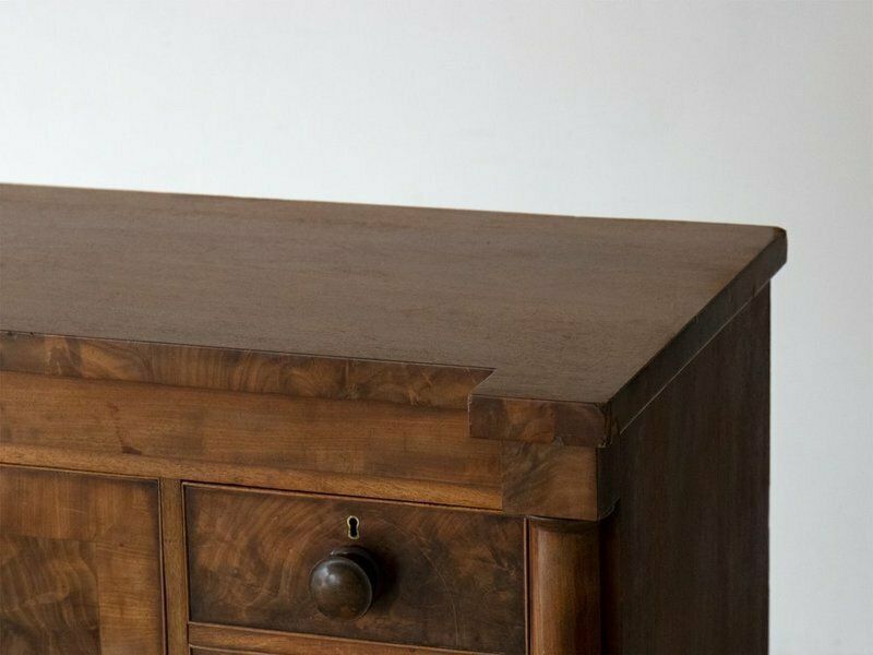 Victorian Flamed Mahogany Chest Of Drawers, 1800s photo furniture
