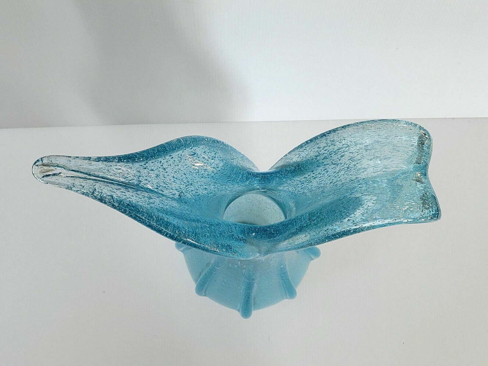 Magnificent Vintage Italian Vase 1960 In Murano Glass By Barovier & Toso 60s photo vinterior