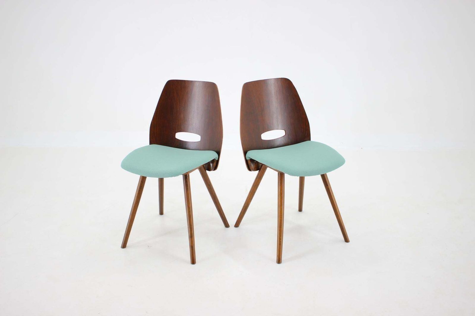photo furniture 1960s Set Of Four Frantisek Jirak Dining Chairs , Czechoslovakia