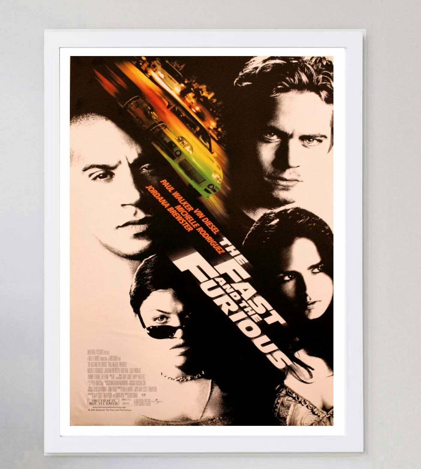 The Fast & The Furious Original Vintage Poster photo for sale