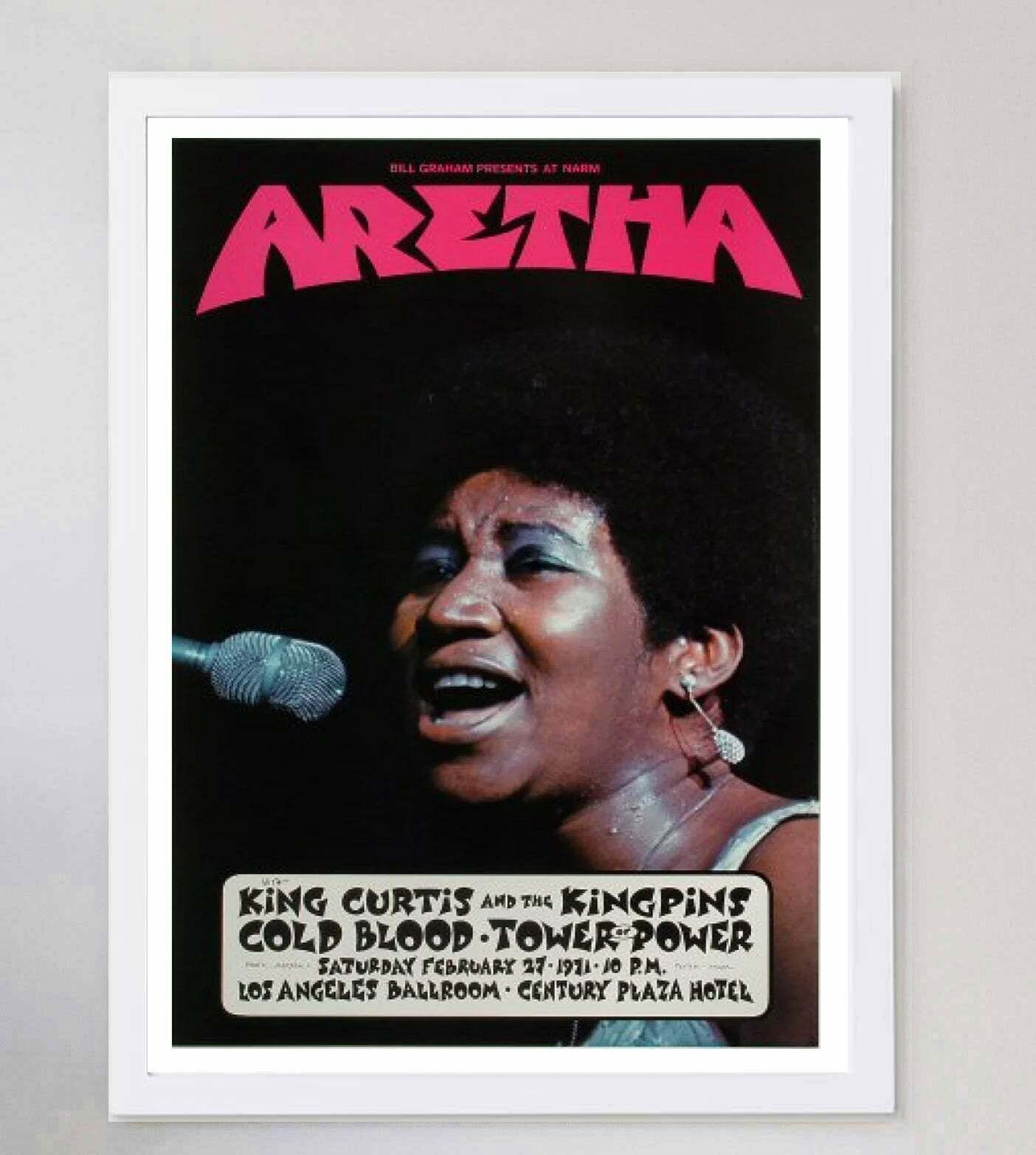Aretha Franklin   Los Angeles Ballroom Original Vintage Poster photo for sale