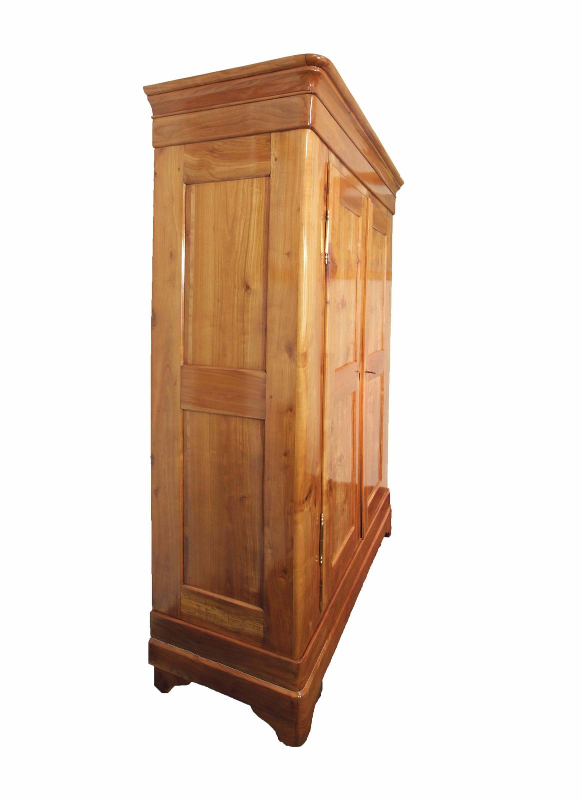 19th Century Biedermeier Cherrywood Wardrobe From Germany photo for sale