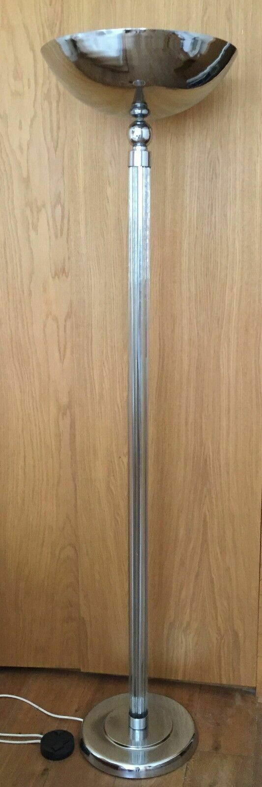 Chrome And Lucite Floor Lamp In The Manner Of Karl Springer. 1980s photo furniture