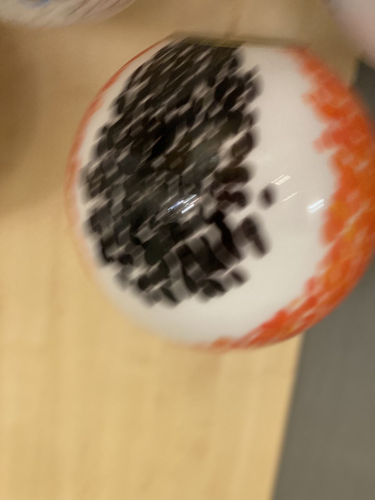 Contemporary Amber And Black Murrine Sphere In Murano Glass photo furniture