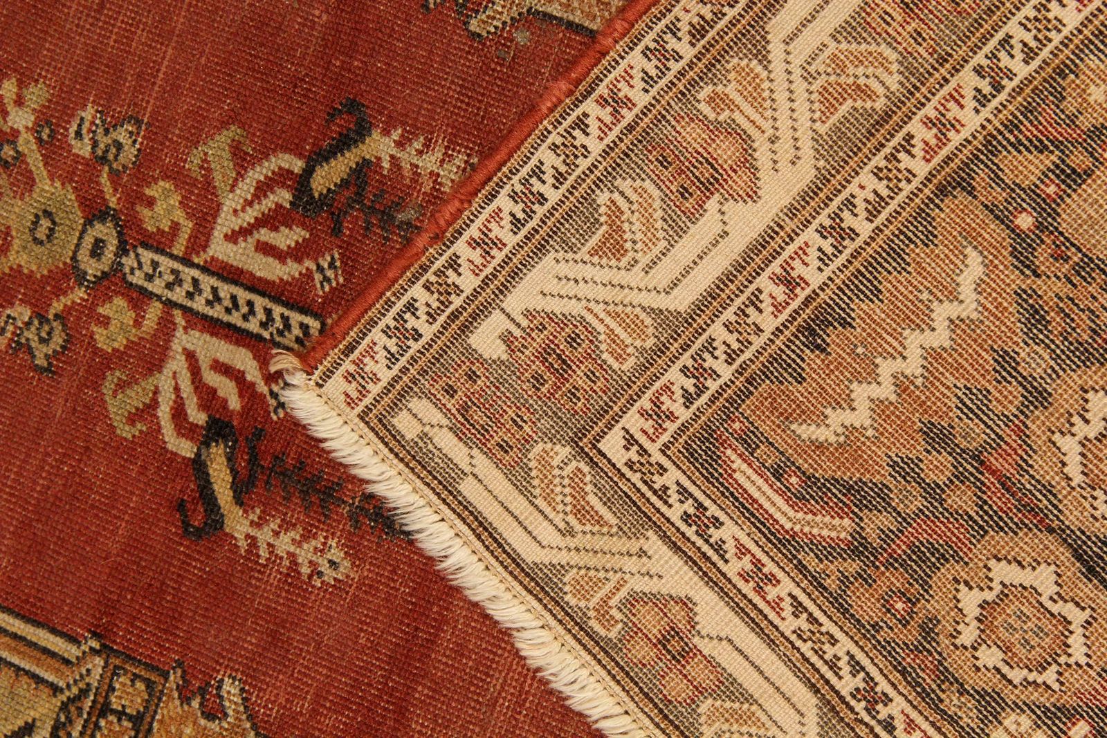 Red Antique Rugs, Traditional Carpet Turkish Rug, Mihrabi Living Room Rug photo Textiles
