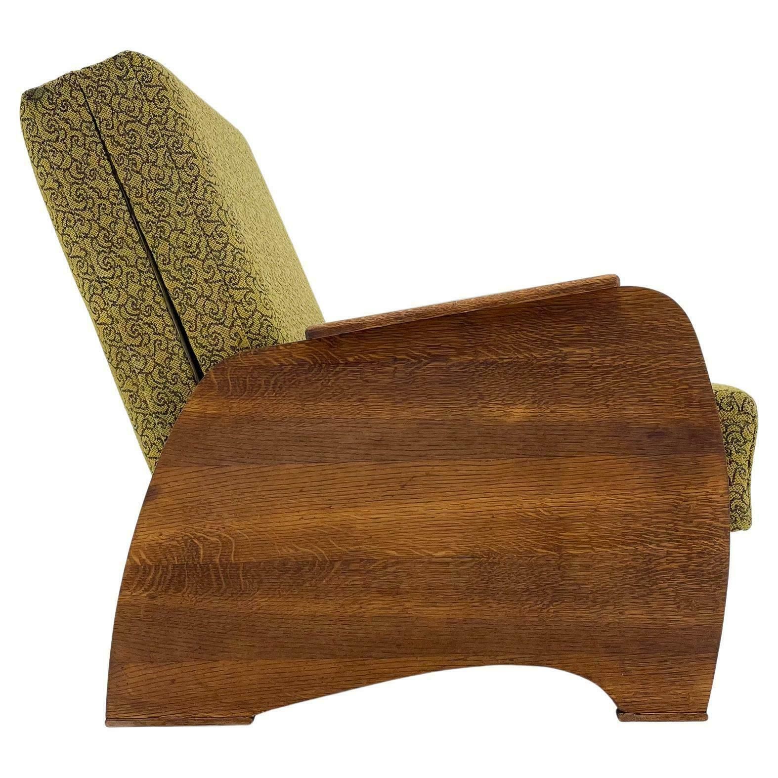 Fauteuil convertible en méridienne, années 1960, Tchécoslovaquie