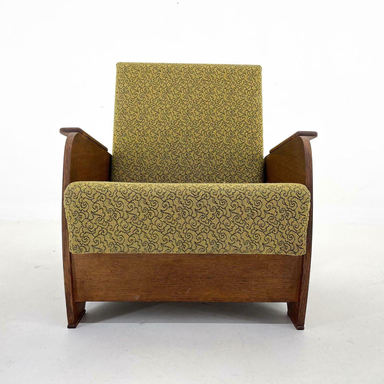 1960s Armchair Convertible To Daybed, Czechoslovakia photo Furniture