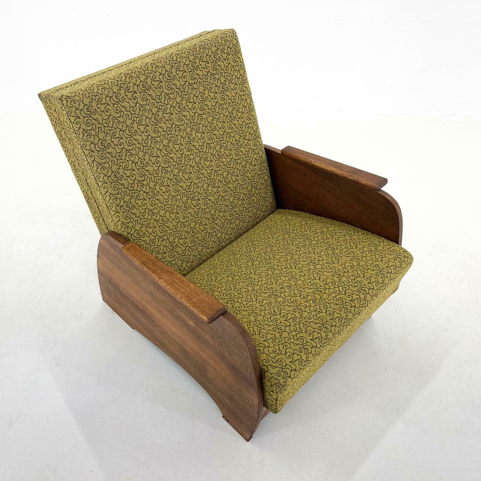 1960s Armchair Convertible To Daybed, Czechoslovakia photo vintage