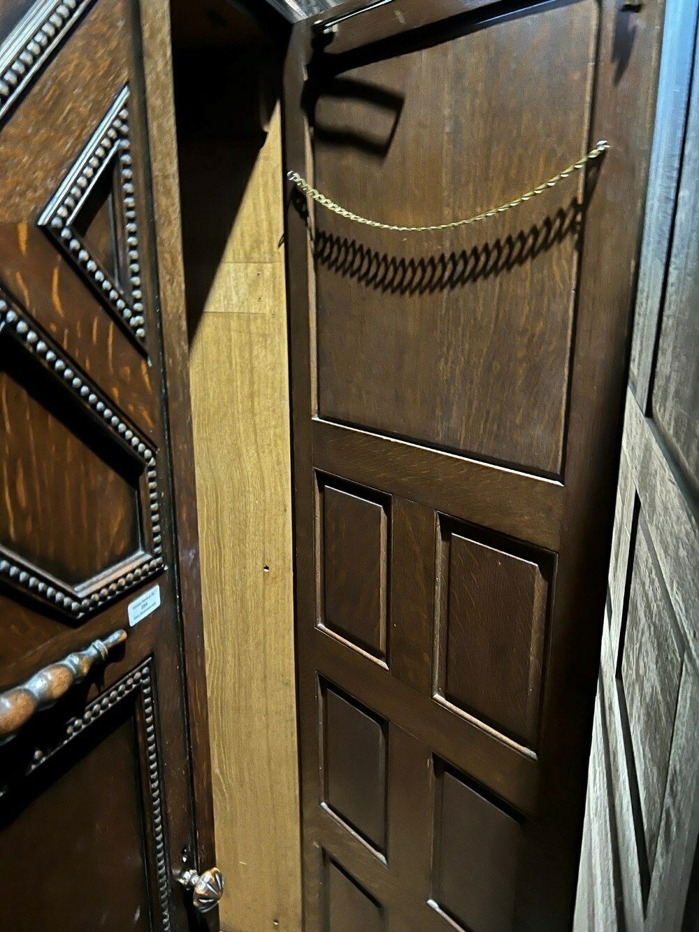 Custom Painted Triple Wardrobe Vintage Wardrobe Old Charm Linenfold photo buy