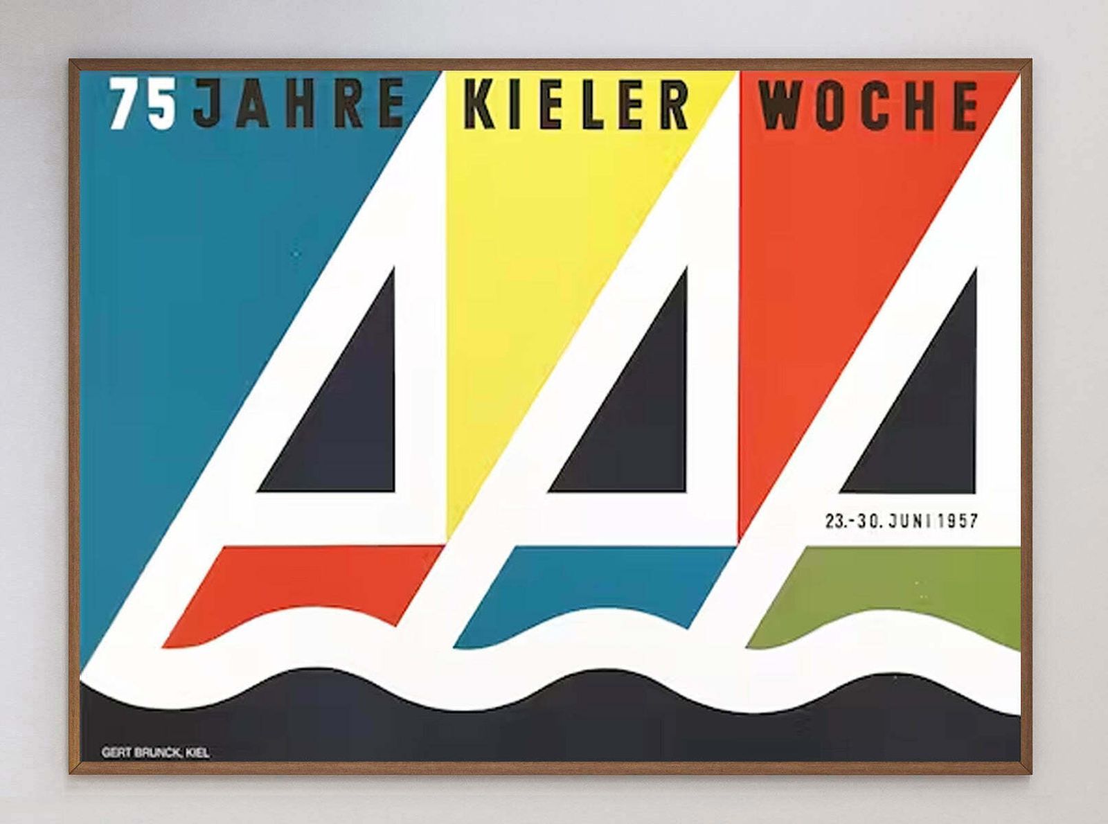 Kiel Week (Kieler Woche) 1957 Original Vintage Poster photo 230.0
