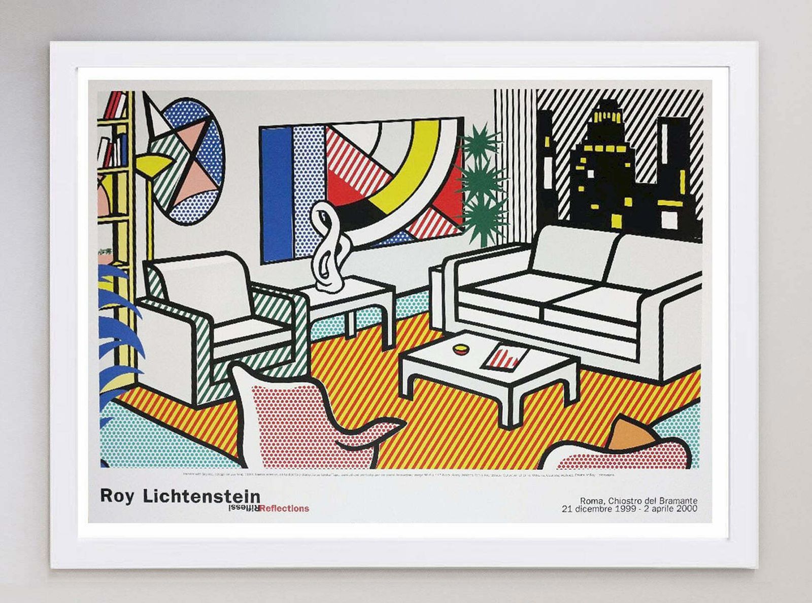 Roy Lichtenstein   Chiostro Del Bramante Original Vintage Poster photo for sale