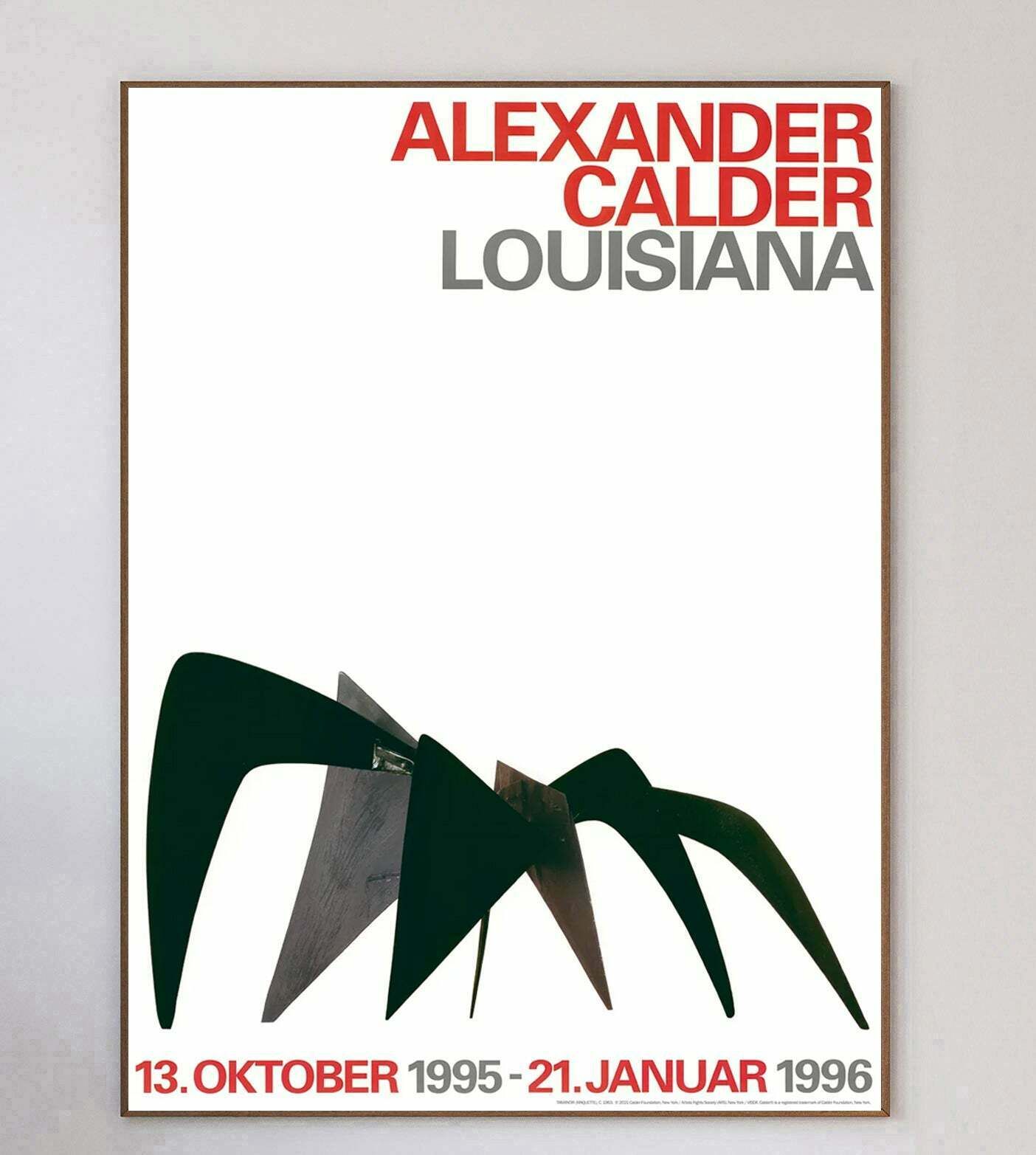 Alexander Calder   Louisiana Original Vintage Poster photo 443.0