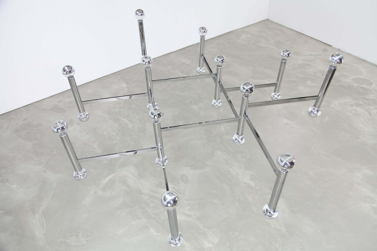 Mid Century Modern Chandelier / Light Fixtures By Kinkeldey 1960s Chrome photo furniture