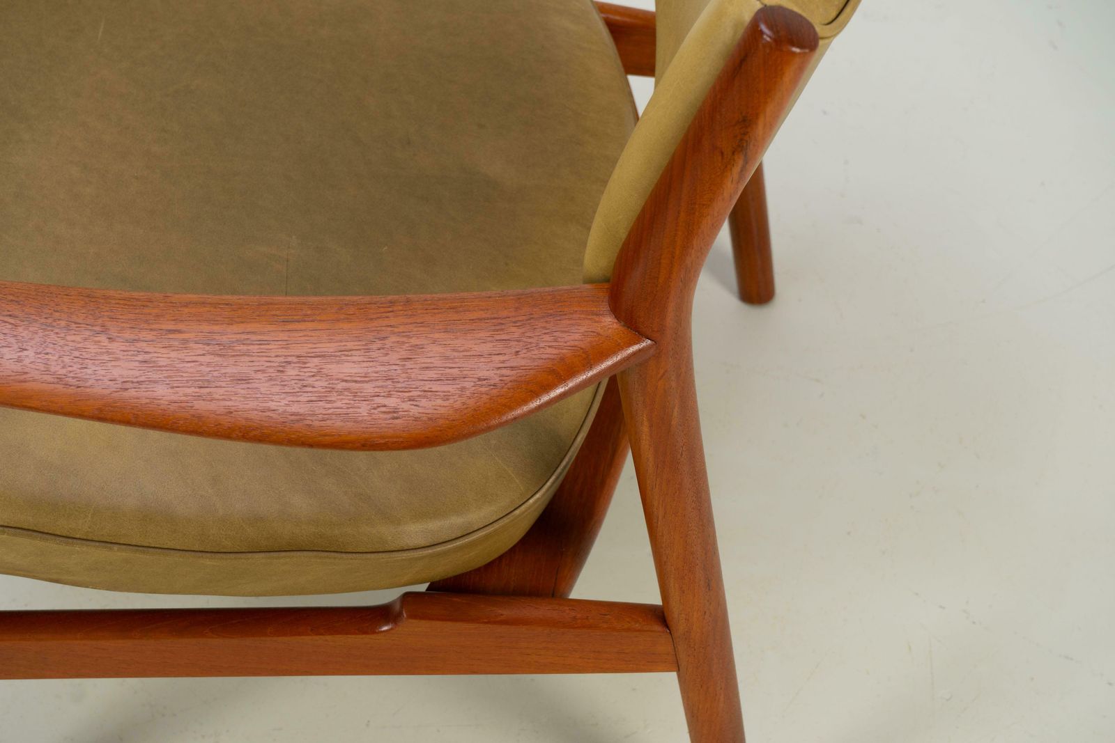 Pair Of Scandinavian Easy Chairs With Teak And Leather By Westnofa, 1960s photo 3158.0