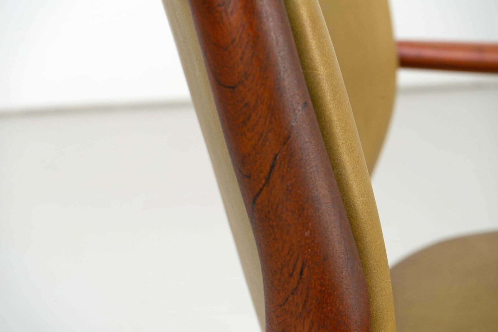 photo for sale Pair Of Scandinavian Easy Chairs With Teak And Leather By Westnofa, 1960s