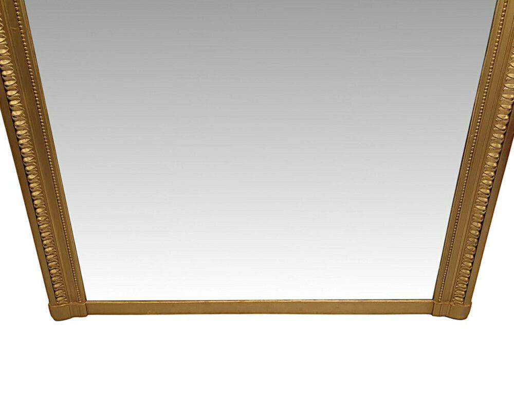 A Stunning 19th Century Giltwood Overmantle Mirror With Ribbon Detail photo Home Decor
