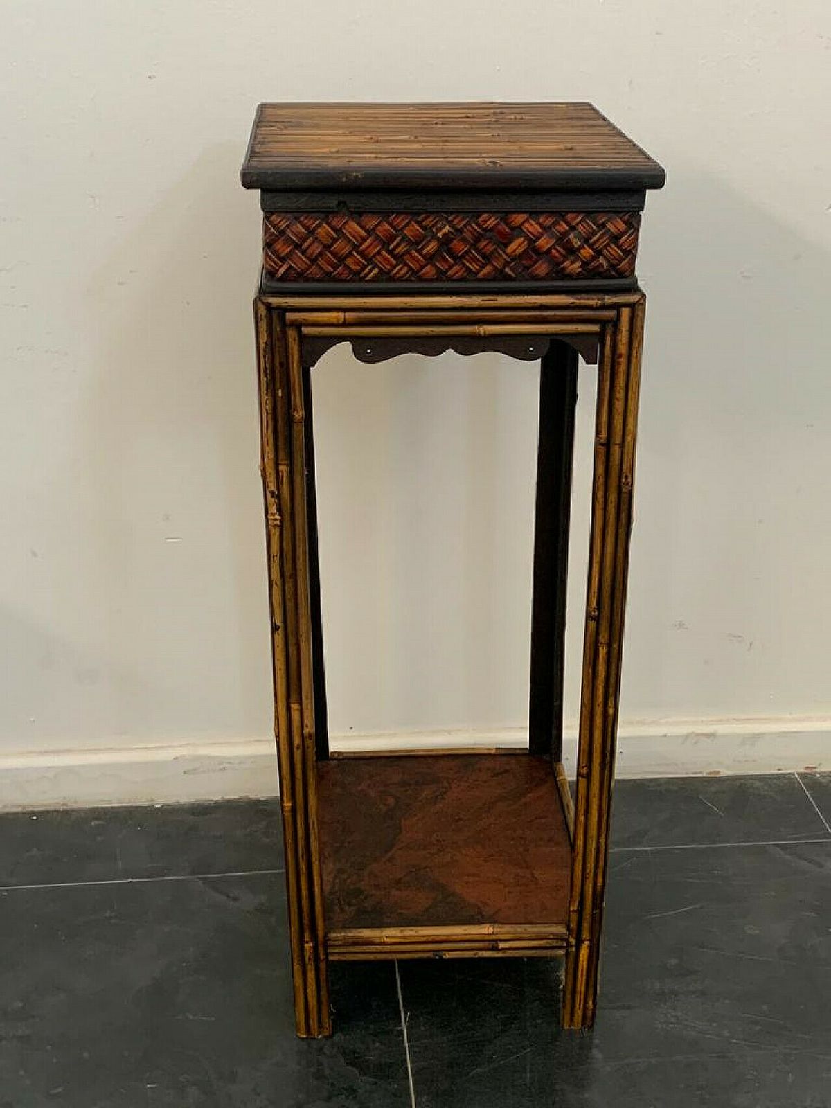 Bamboo Side Table In The Chinoserie Style, 1980s photo furniture