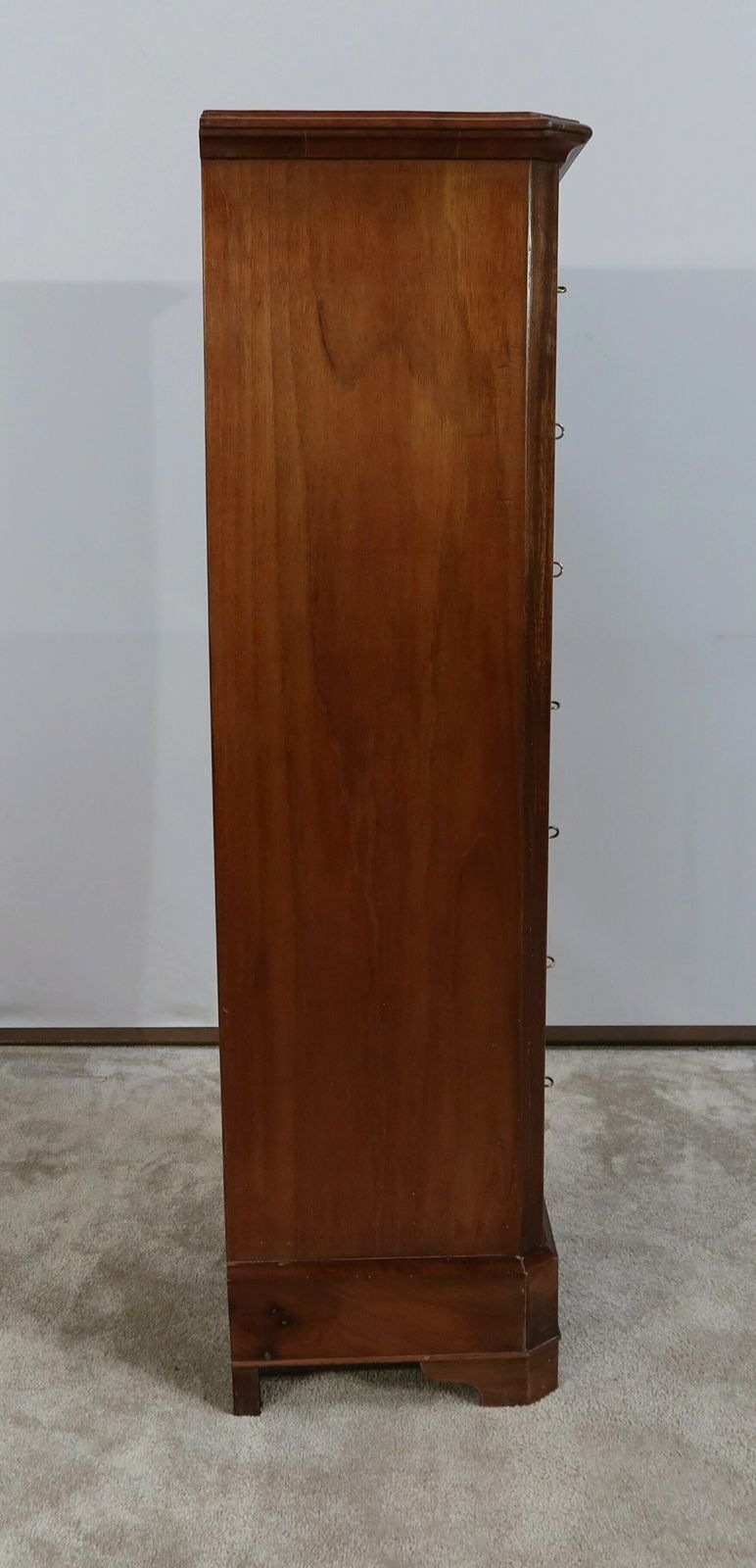 photo for sale Narrow Semainier In Mahogany   Late 19th Century
