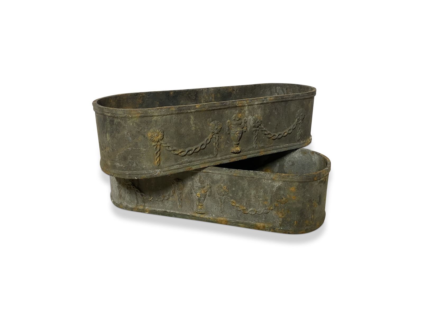 A Pair Of French Cast Iron Planters