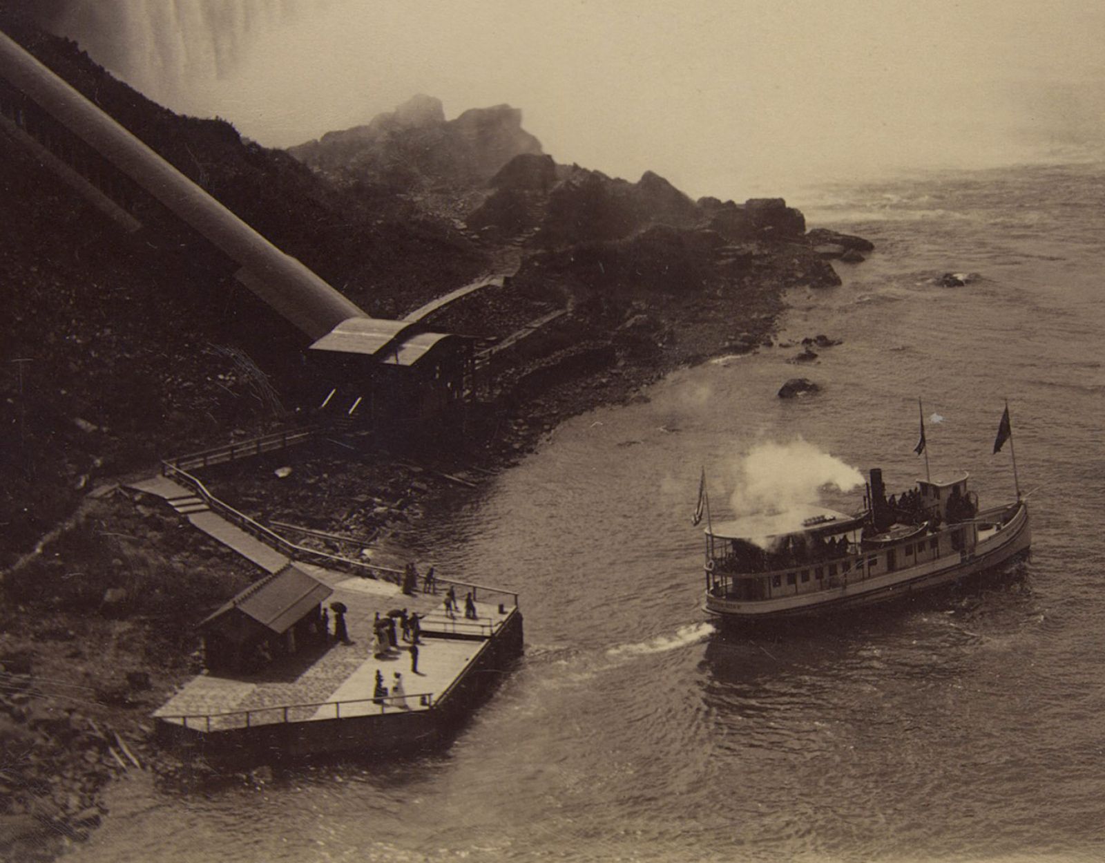 Unknown Artist, “Niagara Falls”, C.1890s, Antique Original Hand Titled Photograph photo for sale