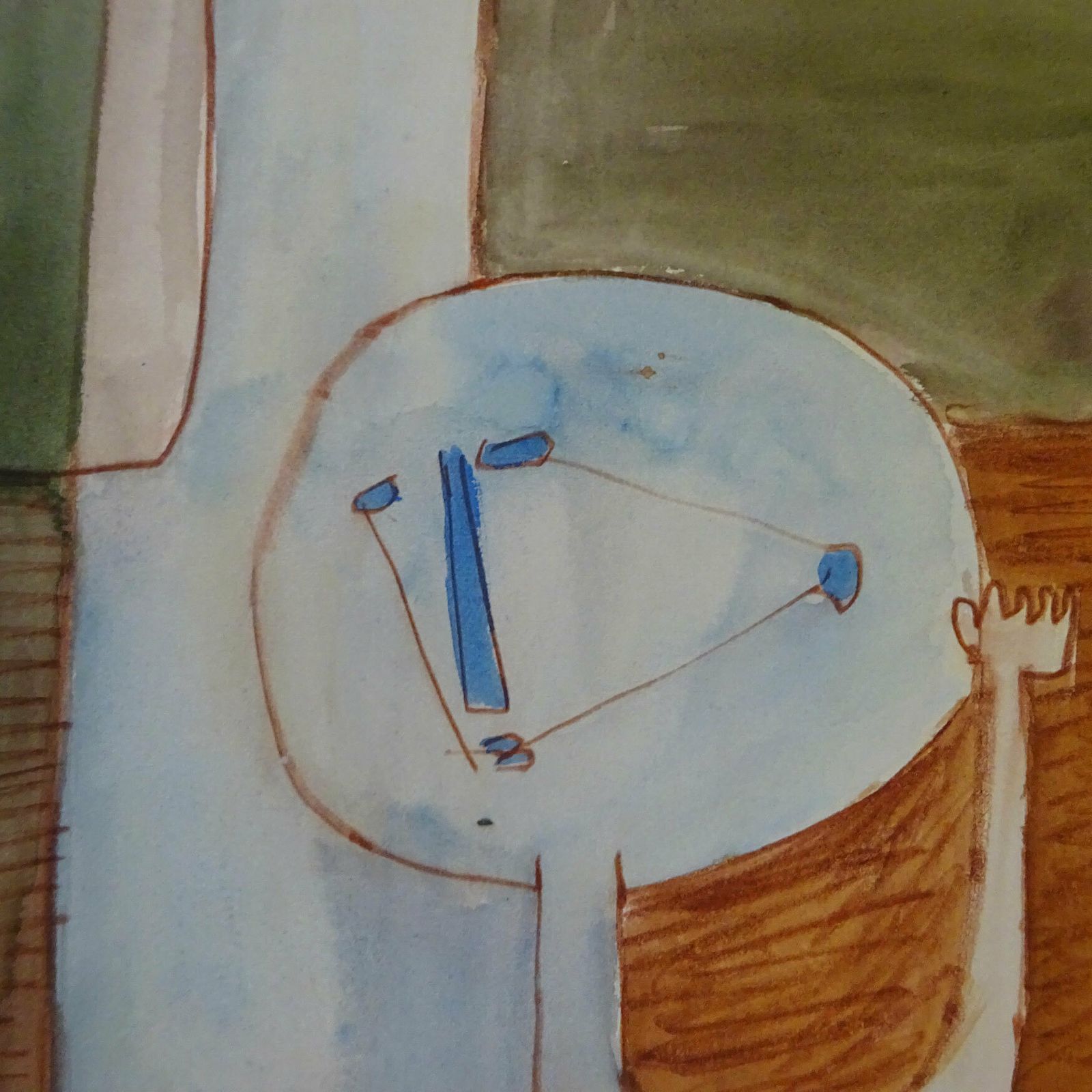 Hannes Postma, “Man En Vrouw”, 1957, Original Signed Art Brut Painting photo for sale