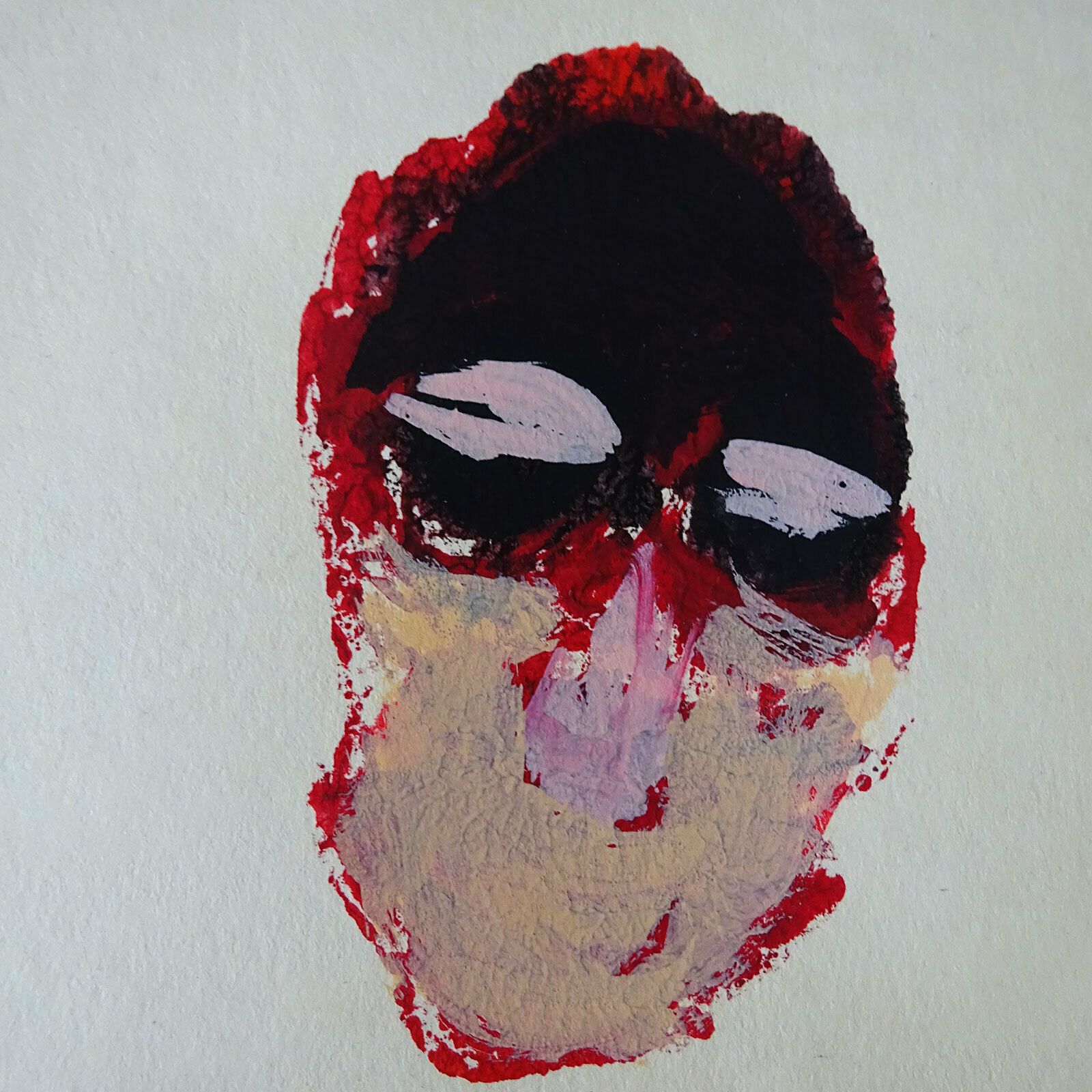 Harm Van Ee, “Masks”, 1988, Original Signed Art Brut Painting photo buy