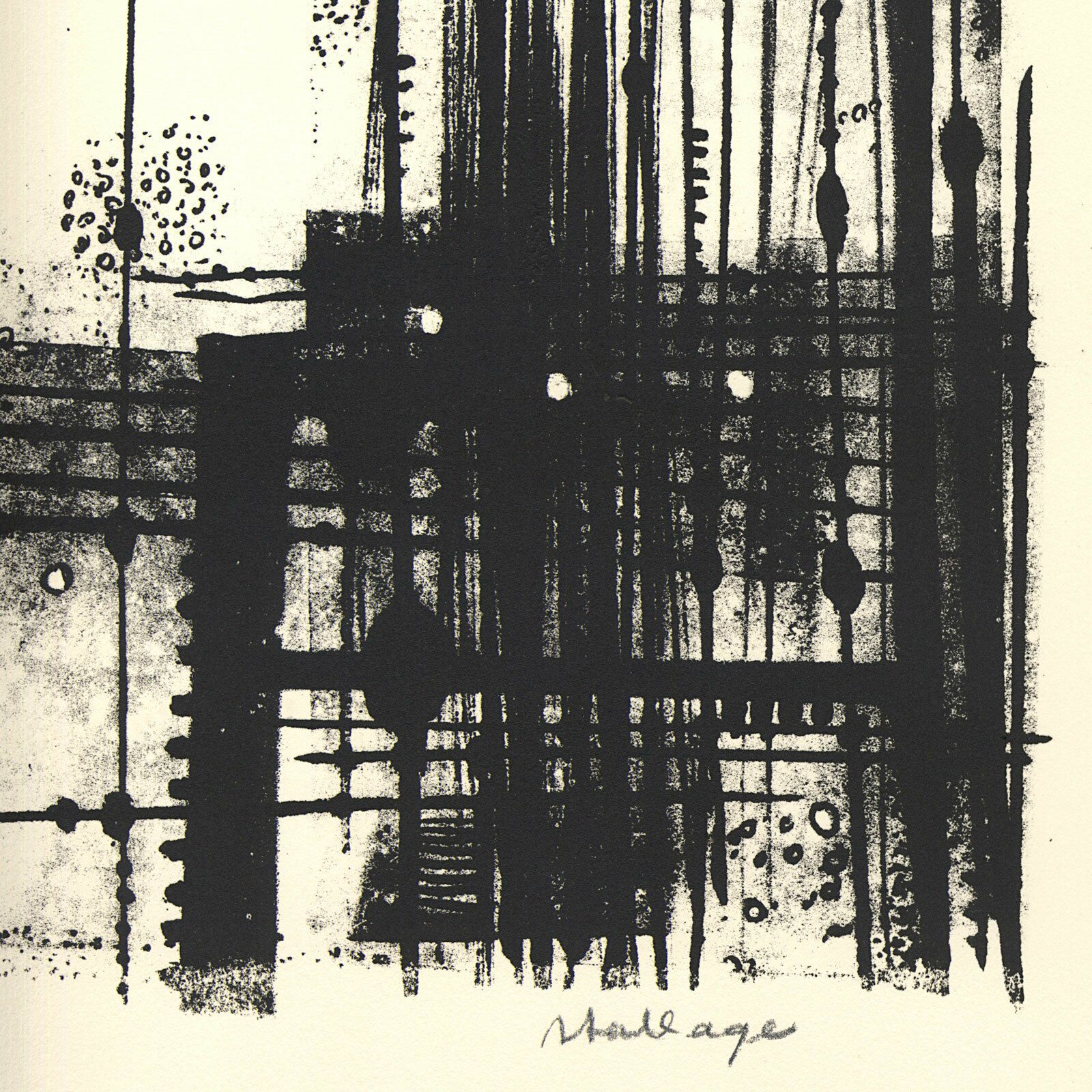 Wim Motz, “Untitled”, 1960, Hand Printed Signed Original Lithograph photo for sale