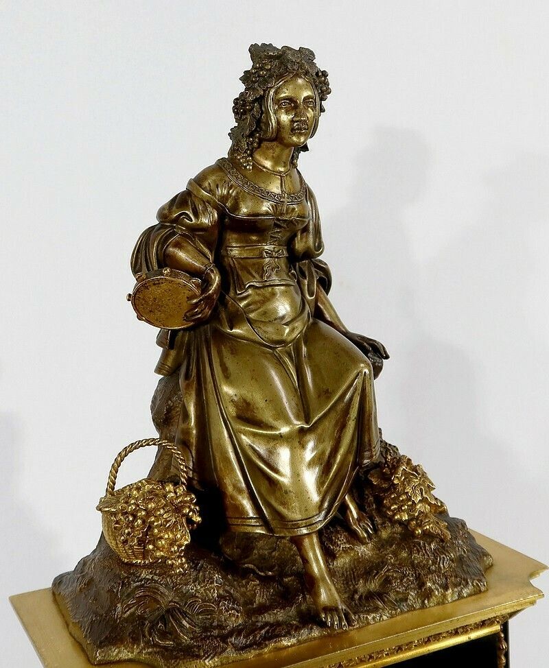 Marble And Bronze Pendulum, Louis XVI Style, Restoration Period – Early 19th Century photo 1823.1