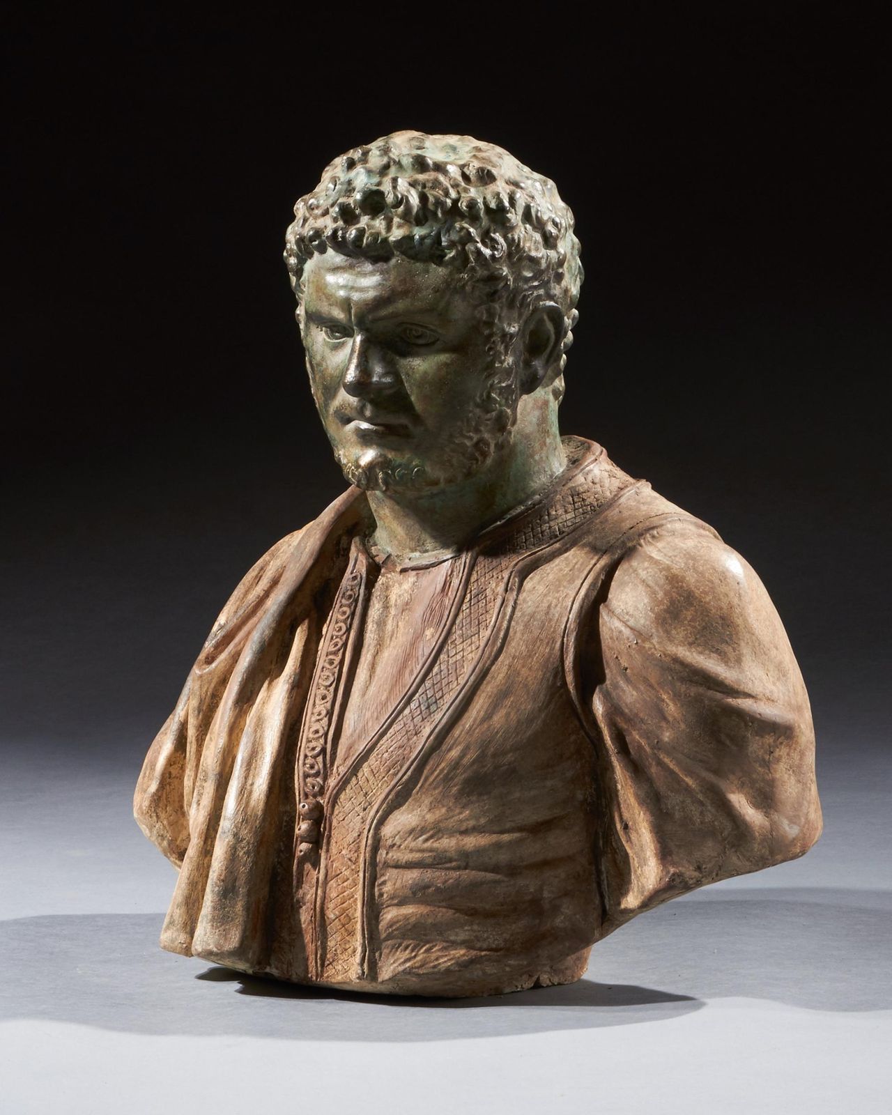 Rare Pair Of Late 19th Century Portrait Busts Of Caesars Marcus Aurelius And Caracalla photo for sale