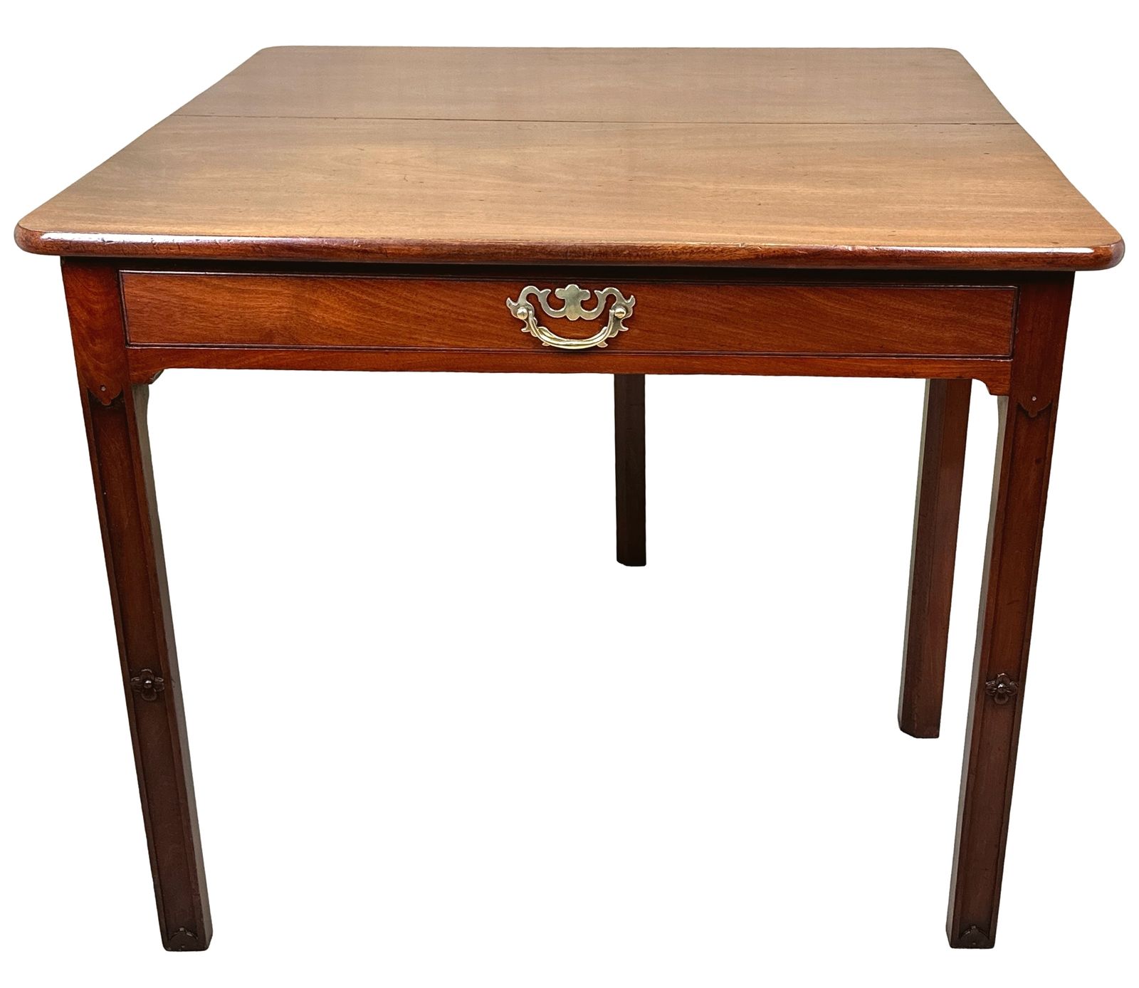 Georgian 18th Century Mahogany Drop Flap Side Table (England, Circa 1760) photo Furniture