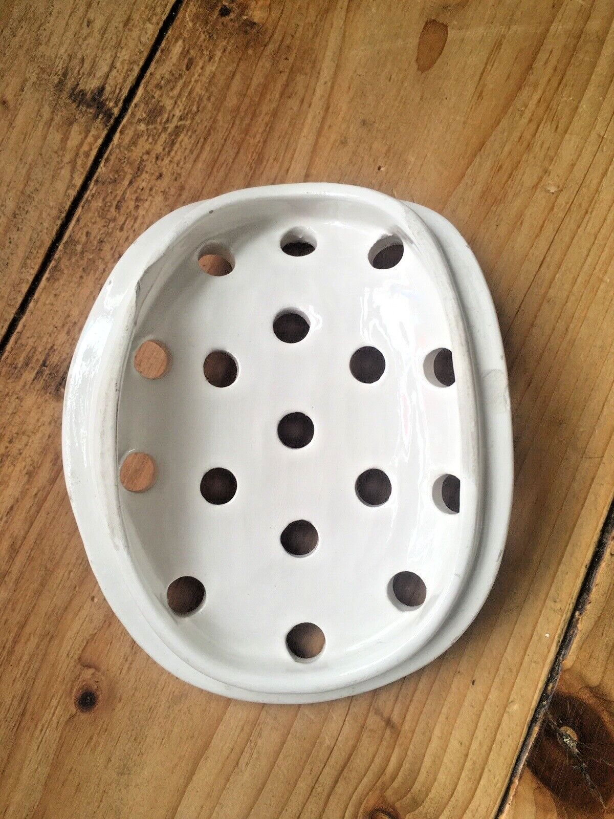 120.0 Mid Century Italian Pottery Este Ceramiche Flower Frog Planter Posy Vase 60's photo