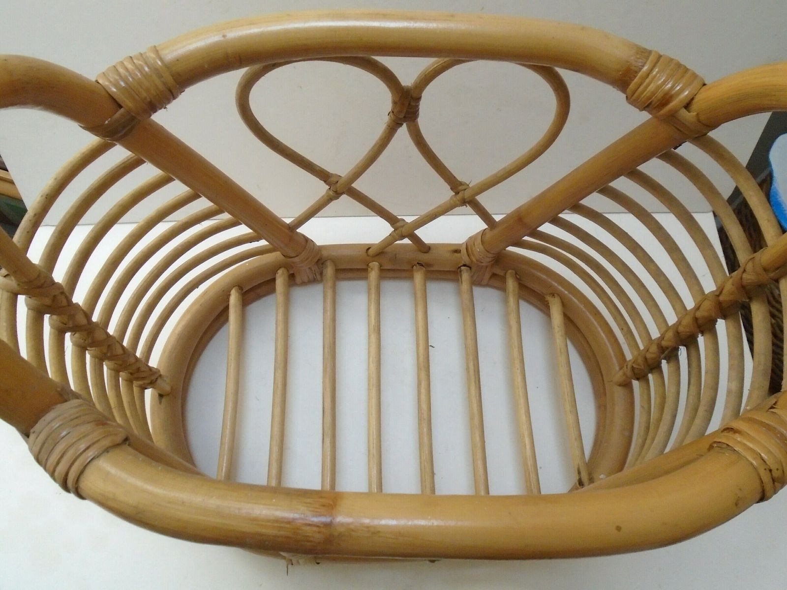 photo furniture Vintage Bamboo Magazine Rack, Portable Newspaper Stand, Natural Fiber Home Storage, Rattan Home Furniture