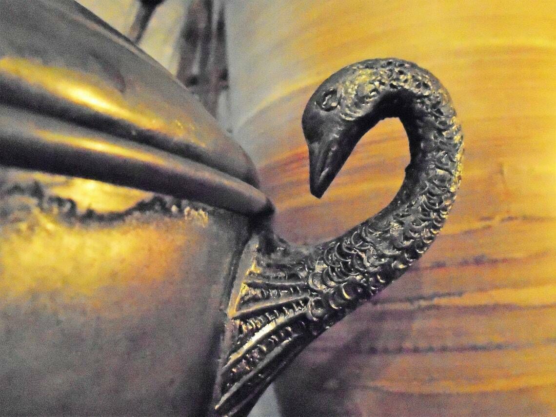 Antique French Pewter Soup Tureen Or Serving Dish, Lidded, Circa 1920s, Art Deco, Bird Handles photo furniture