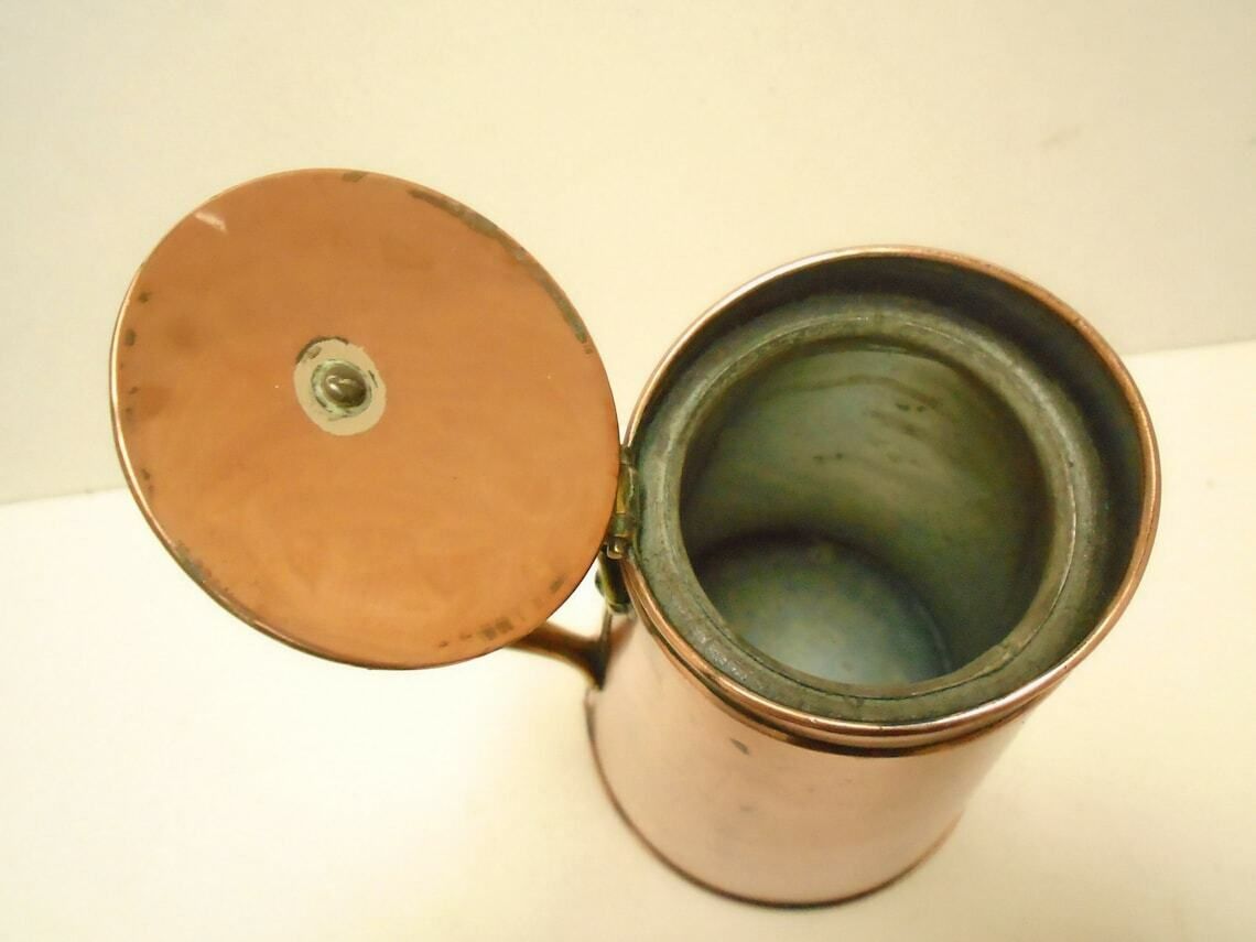Antique Arts And Craft Copper Insulated Hot Water Jug, Was Benson, Circa 1900 photo 137.0
