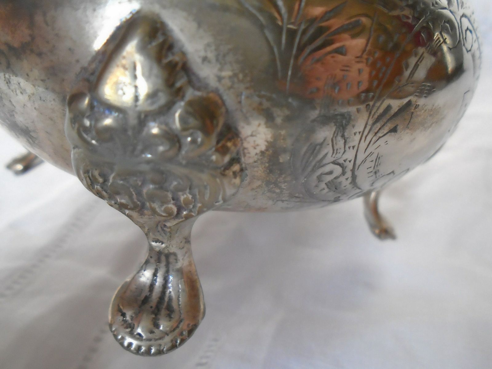 Gorgeous Antique French Silver Plated Creamer Or Milk / Syrup / Honey Jug, Art Nouveau, 1920s, Sauce Jug photo 65.0