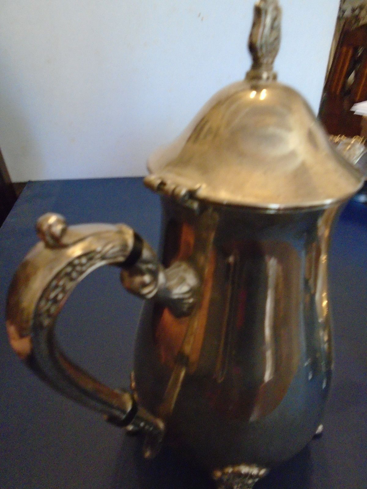 photo furniture Antique French Silver Plated Art Nouveau Tea / Coffee Set, Tea/Coffee Pot, Sugar Basin And Milk Jug, 1920s